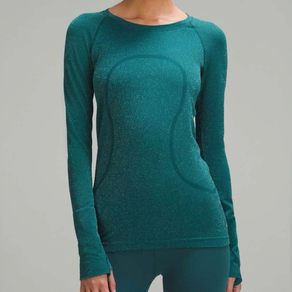 NWT LULULEMON Swiftly Tech Long-Sleeve Shirt 2.0 Sz 10 Green - Picture 1 of 11